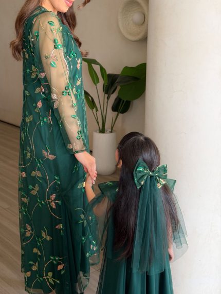 ANOTHA baby  dress toor & hair clip no c25