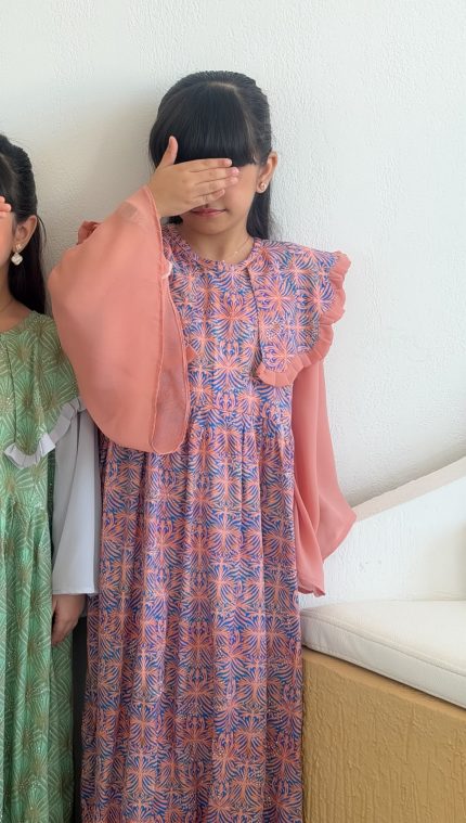 Baby cotton dress & clip hair no  E106